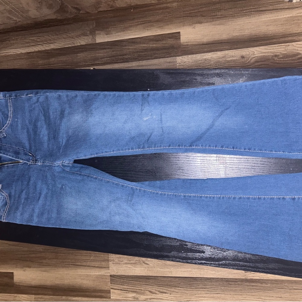 SHEIN Women's Boot Cut Jeans in Blue